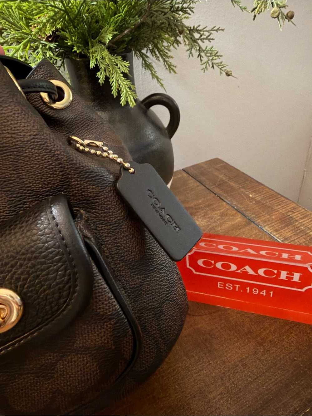 Coach Mini Hadley Backpack - Picture 5 of 14